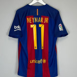 2016/17 BARCELONA NEYMAR JR 11 HOME SHIRT (M) NIKE - Cult Kits - Medium - Buy Vintage Football Shirts, Authentic Retro Football Shirts For Sale, Classic Football Shirts & Soccer Jersey