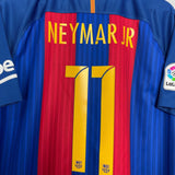 Shop 2016/17 BARCELONA NEYMAR JR #11 HOME SHIRT (XL) NIKE, classic football shirts, vintage football shirts & retro soccer jerseys at Cult Kits