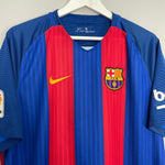 Shop 2016/17 BARCELONA NEYMAR JR #11 HOME SHIRT (XL) NIKE, classic football shirts, vintage football shirts & retro soccer jerseys at Cult Kits
