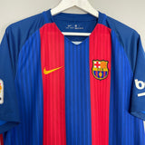 Shop 2016/17 BARCELONA NEYMAR JR #11 HOME SHIRT (XL) NIKE, classic football shirts, vintage football shirts & retro soccer jerseys at Cult Kits