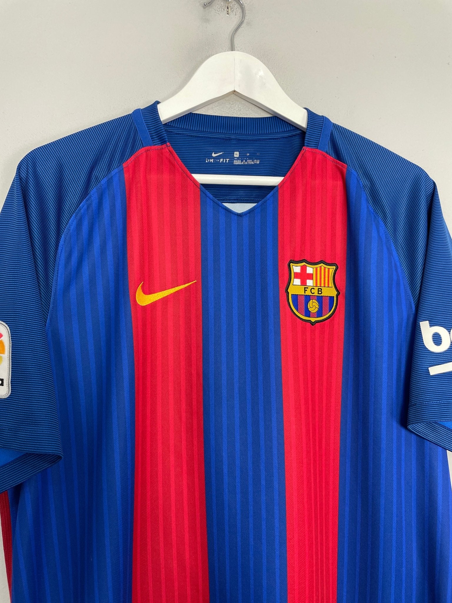 Shop 2016/17 BARCELONA NEYMAR JR #11 HOME SHIRT (XL) NIKE, classic football shirts, vintage football shirts & retro soccer jerseys at Cult Kits