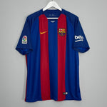 Shop 2016/17 BARCELONA NEYMAR JR #11 HOME SHIRT (XL) NIKE, classic football shirts, vintage football shirts & retro soccer jerseys at Cult Kits