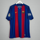 Shop 2016/17 BARCELONA NEYMAR JR #11 HOME SHIRT (XL) NIKE, classic football shirts, vintage football shirts & retro soccer jerseys at Cult Kits