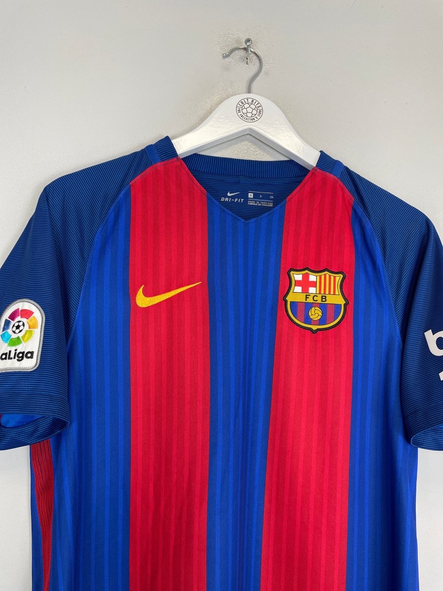 2016/17 BARCELONA SUAREZ 9 HOME SHIRT (S) NIKE - Cult Kits - Small - Buy Vintage Football Shirts, Authentic Retro Football Shirts For Sale, Classic Football Shirts & Soccer Jersey