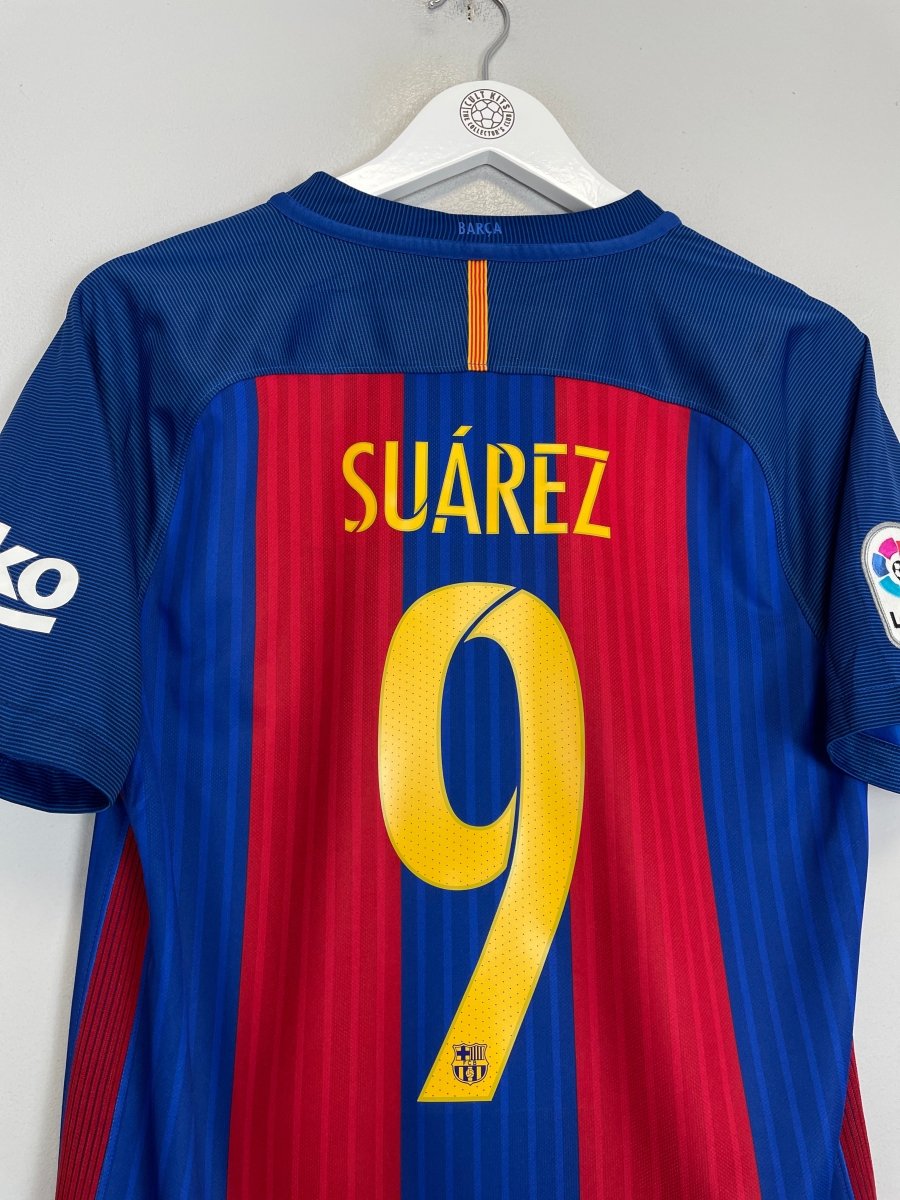 2016/17 BARCELONA SUAREZ 9 HOME SHIRT (S) NIKE - Cult Kits - Small - Buy Vintage Football Shirts, Authentic Retro Football Shirts For Sale, Classic Football Shirts & Soccer Jersey