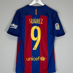 2016/17 BARCELONA SUAREZ 9 HOME SHIRT (S) NIKE - Cult Kits - Small - Buy Vintage Football Shirts, Authentic Retro Football Shirts For Sale, Classic Football Shirts & Soccer Jersey