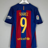 2016/17 BARCELONA SUAREZ 9 HOME SHIRT (S) NIKE - Cult Kits - Small - Buy Vintage Football Shirts, Authentic Retro Football Shirts For Sale, Classic Football Shirts & Soccer Jersey