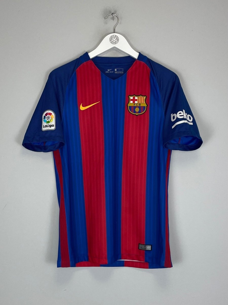 2016/17 BARCELONA SUAREZ 9 HOME SHIRT (S) NIKE - Cult Kits - Small - Buy Vintage Football Shirts, Authentic Retro Football Shirts For Sale, Classic Football Shirts & Soccer Jersey