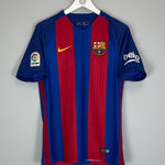2016/17 BARCELONA SUAREZ 9 HOME SHIRT (S) NIKE - Cult Kits - Small - Buy Vintage Football Shirts, Authentic Retro Football Shirts For Sale, Classic Football Shirts & Soccer Jersey