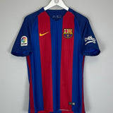 2016/17 BARCELONA SUAREZ 9 HOME SHIRT (S) NIKE - Cult Kits - Small - Buy Vintage Football Shirts, Authentic Retro Football Shirts For Sale, Classic Football Shirts & Soccer Jersey