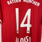 Shop 2016/17 BAYERN MUNICH ALONSO #14 HOME SHIRT (L) ADIDAS, classic football shirts, vintage football shirts & retro soccer jerseys at Cult Kits