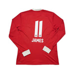 Buy 2016/17 Bayern Munich James 11 L/S Home Shirt (M) Adidas ~ Free worldwide shipping available ~ Authentic Vintage Football Shirts from Cult Kits