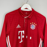 Shop 2016/17 BAYERN MUNICH ROBBEN #10 L/S HOME SHIRT (M) ADIDAS, classic football shirts, vintage football shirts & retro soccer jerseys at Cult Kits