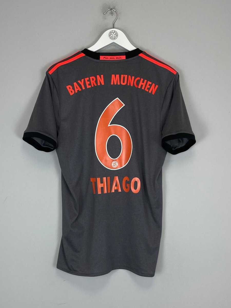 2016/17 BAYERN MUNICH THIAGO 6 AWAY SHIRT (M) ADIDAS - Cult Kits - Medium - Buy Vintage Football Shirts, Authentic Retro Football Shirts For Sale, Classic Football Shirts & Soccer Jersey