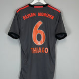 2016/17 BAYERN MUNICH THIAGO 6 AWAY SHIRT (M) ADIDAS - Cult Kits - Medium - Buy Vintage Football Shirts, Authentic Retro Football Shirts For Sale, Classic Football Shirts & Soccer Jersey