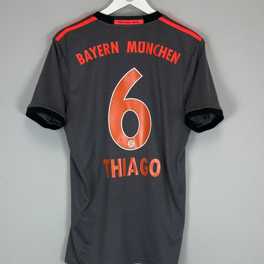 2016/17 BAYERN MUNICH THIAGO 6 AWAY SHIRT (M) ADIDAS - Cult Kits - Medium - Buy Vintage Football Shirts, Authentic Retro Football Shirts For Sale, Classic Football Shirts & Soccer Jersey