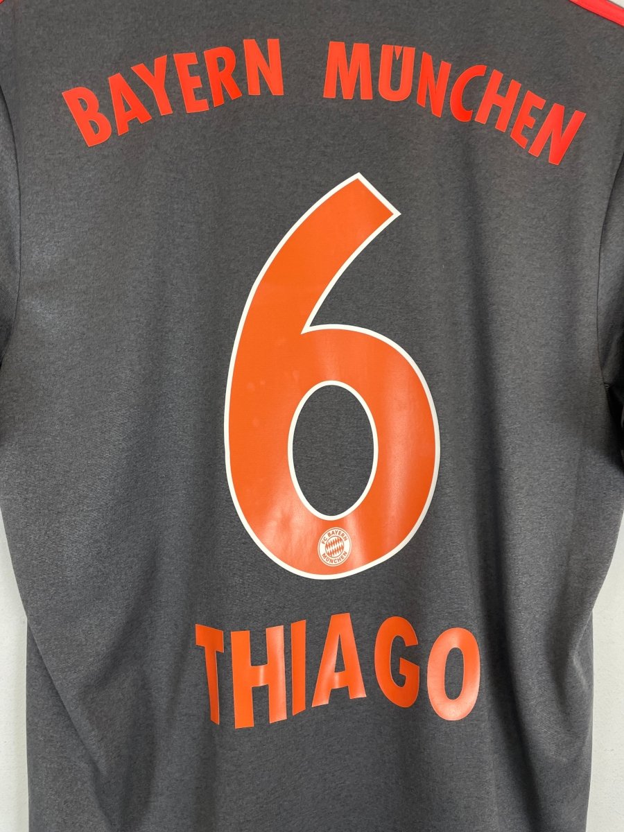 2016/17 BAYERN MUNICH THIAGO 6 AWAY SHIRT (M) ADIDAS - Cult Kits - Medium - Buy Vintage Football Shirts, Authentic Retro Football Shirts For Sale, Classic Football Shirts & Soccer Jersey