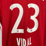 Shop 2016/17 BAYERN MUNICH VIDAL #23 C/L HOME SHIRT (M) ADIDAS, classic football shirts, vintage football shirts & retro soccer jerseys at Cult Kits