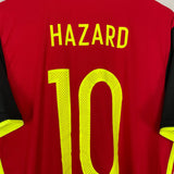 Shop 2016/17 BELGIUM HAZARD #10 HOME SHIRT (L) ADIDAS, classic football shirts, vintage football shirts & retro soccer jerseys at Cult Kits