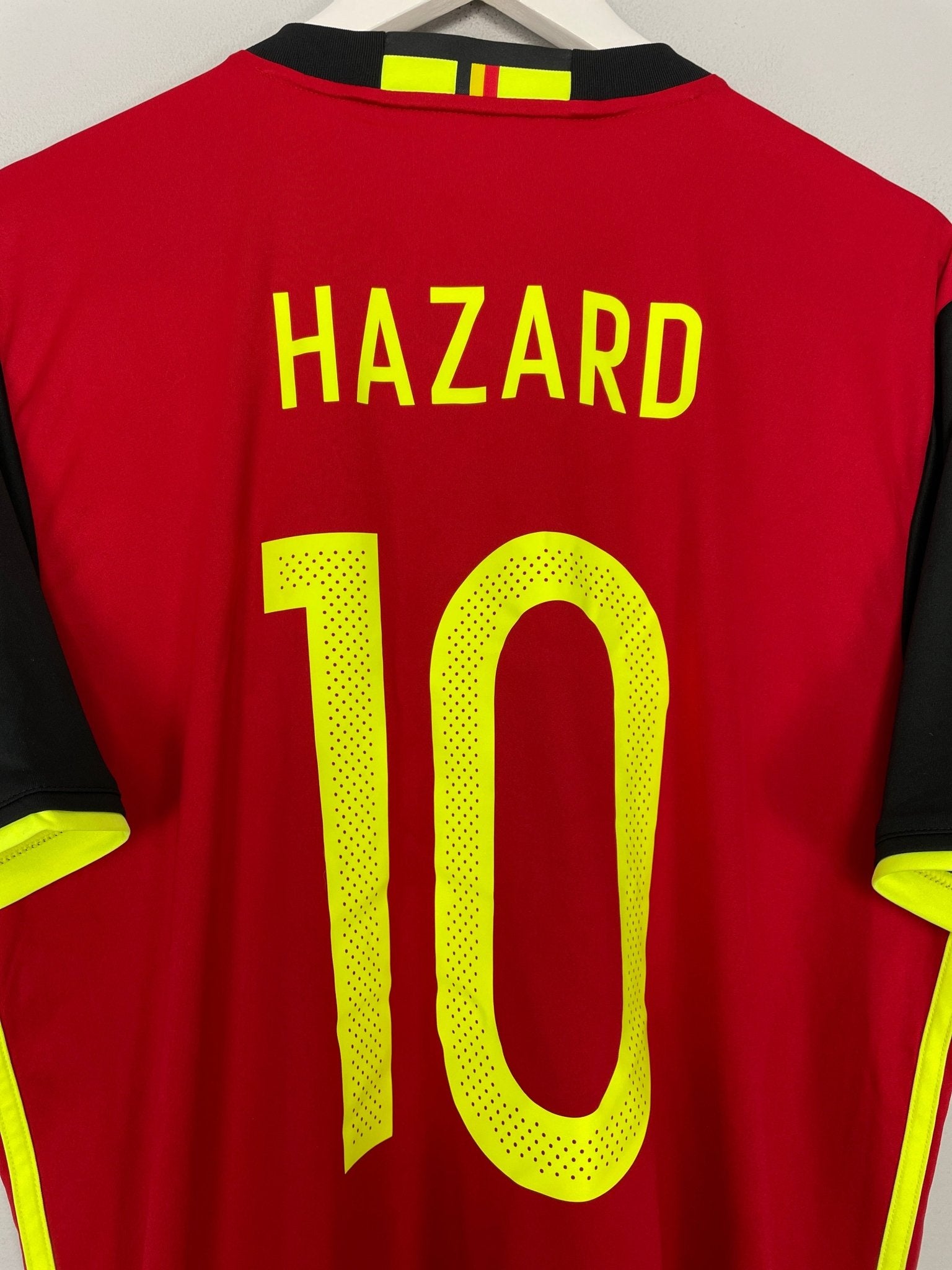 Shop 2016/17 BELGIUM HAZARD #10 HOME SHIRT (L) ADIDAS, classic football shirts, vintage football shirts & retro soccer jerseys at Cult Kits