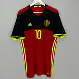 Shop 2016/17 BELGIUM HAZARD #10 HOME SHIRT (L) ADIDAS, classic football shirts, vintage football shirts & retro soccer jerseys at Cult Kits