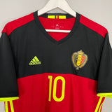 Shop 2016/17 BELGIUM HAZARD #10 HOME SHIRT (L) ADIDAS, classic football shirts, vintage football shirts & retro soccer jerseys at Cult Kits