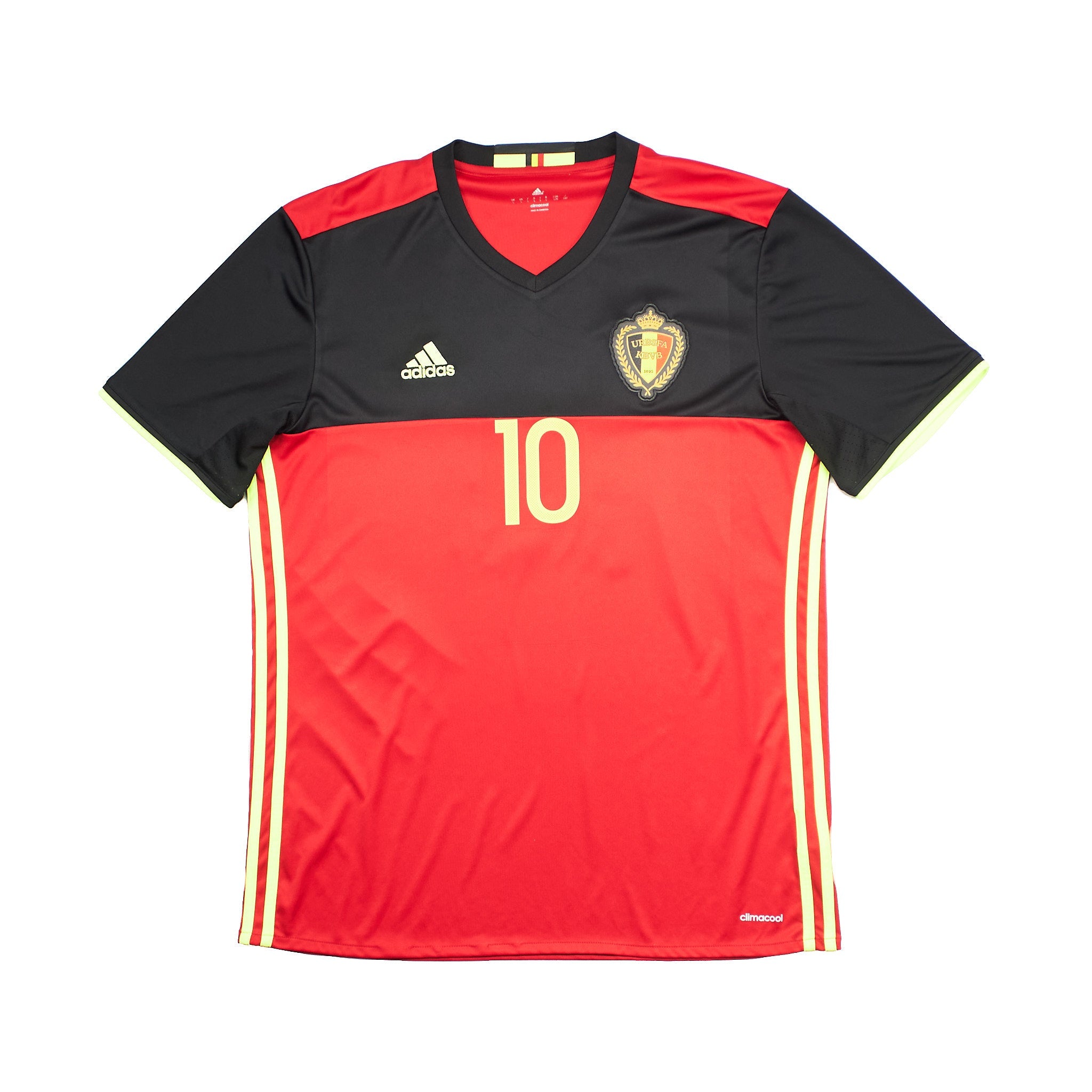 Buy 2016/17 Belgium Hazard 10 Home Shirt (L) Adidas ~ Free worldwide shipping ~ Authentic Vintage Football Shirts from Cult Kits