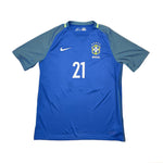 Buy 2016/17 Brazil Hulk 21 Away Shirt (L) Nike ~ Free worldwide shipping available ~ Authentic Vintage Football Shirts from Cult Kits
