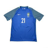 Buy 2016/17 Brazil Hulk 21 Away Shirt (L) Nike ~ Free worldwide shipping available ~ Authentic Vintage Football Shirts from Cult Kits
