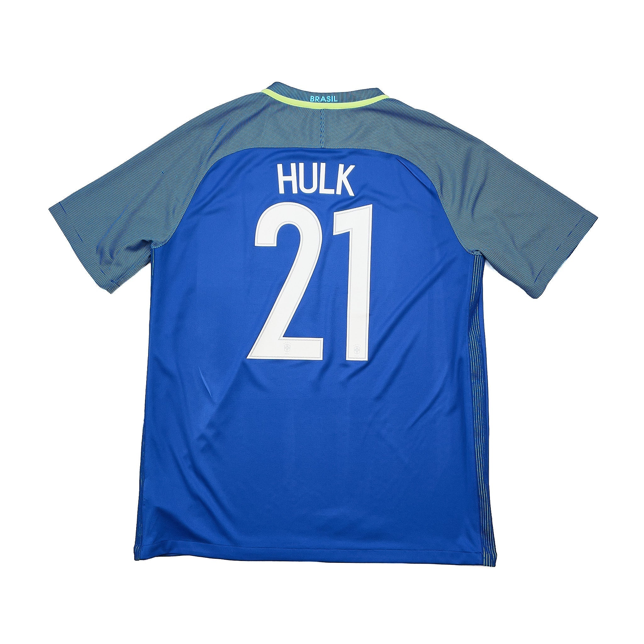 Buy 2016/17 Brazil Hulk 21 Away Shirt (L) Nike ~ Free worldwide shipping available ~ Authentic Vintage Football Shirts from Cult Kits