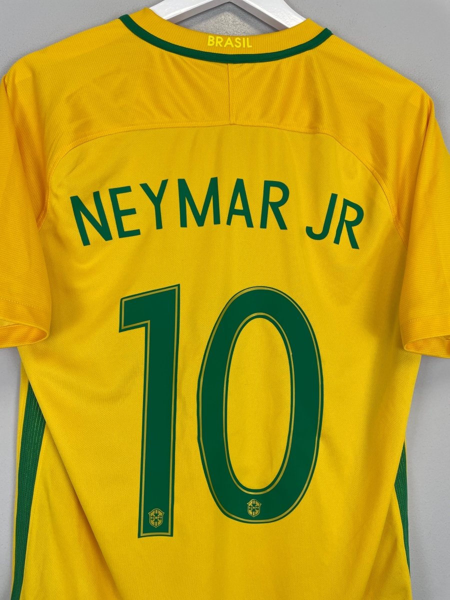 2016/17 BRAZIL NEYMAR JR 10 HOME SHIRT (M) NIKE - Cult Kits - Medium - Buy Vintage Football Shirts, Authentic Retro Football Shirts For Sale, Classic Football Shirts & Soccer Jersey