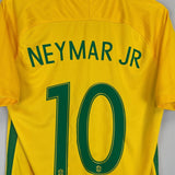 2016/17 BRAZIL NEYMAR JR 10 HOME SHIRT (M) NIKE - Cult Kits - Medium - Buy Vintage Football Shirts, Authentic Retro Football Shirts For Sale, Classic Football Shirts & Soccer Jersey