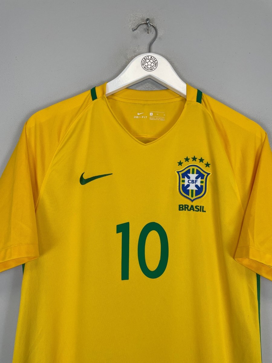 2016/17 BRAZIL NEYMAR JR 10 HOME SHIRT (M) NIKE - Cult Kits - Medium - Buy Vintage Football Shirts, Authentic Retro Football Shirts For Sale, Classic Football Shirts & Soccer Jersey