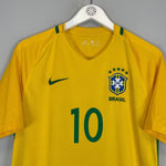 2016/17 BRAZIL NEYMAR JR 10 HOME SHIRT (M) NIKE - Cult Kits - Medium - Buy Vintage Football Shirts, Authentic Retro Football Shirts For Sale, Classic Football Shirts & Soccer Jersey