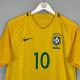 2016/17 BRAZIL NEYMAR JR 10 HOME SHIRT (M) NIKE - Cult Kits - Medium - Buy Vintage Football Shirts, Authentic Retro Football Shirts For Sale, Classic Football Shirts & Soccer Jersey