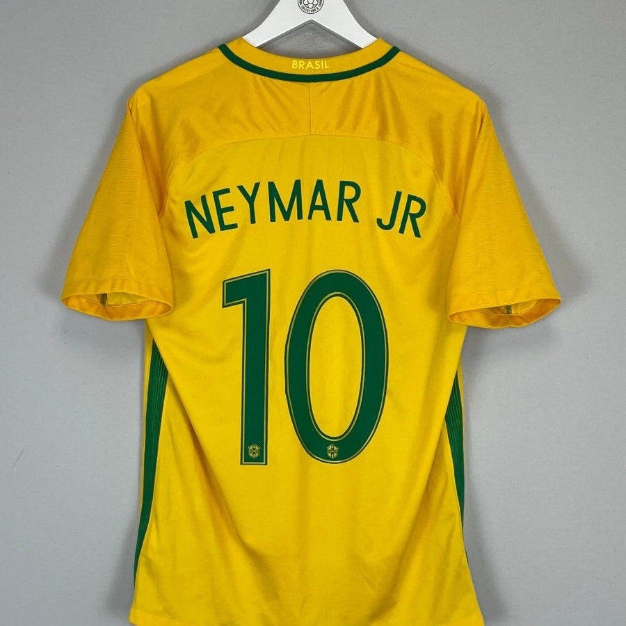 2016/17 BRAZIL NEYMAR JR 10 HOME SHIRT (M) NIKE - Cult Kits - Medium - Buy Vintage Football Shirts, Authentic Retro Football Shirts For Sale, Classic Football Shirts & Soccer Jersey