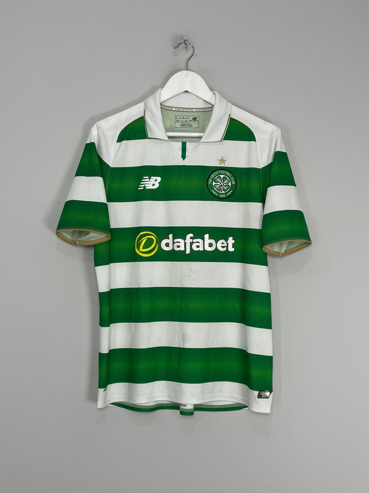 Shop 2016/17 CELTIC HOME SHIRT (M) NEW BALANCE, classic football shirts, vintage football shirts & retro soccer jerseys at Cult Kits