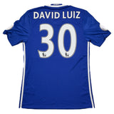Buy 2016/17 CHELSEA DAVID LUIZ 30 *MATCH WORN vs MANCHESTER UNITED* HOME SHIRT (M) ADIDAS ~ Free worldwide shipping available ~ Authentic Vintage Football Shirts from Cult Kits