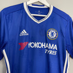 Shop 2016/17 CHELSEA HAZARD #10 HOME SHIRT (M) ADIDAS, classic football shirts, vintage football shirts & retro soccer jerseys at Cult Kits