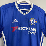 Shop 2016/17 CHELSEA HAZARD #10 HOME SHIRT (M) ADIDAS, classic football shirts, vintage football shirts & retro soccer jerseys at Cult Kits
