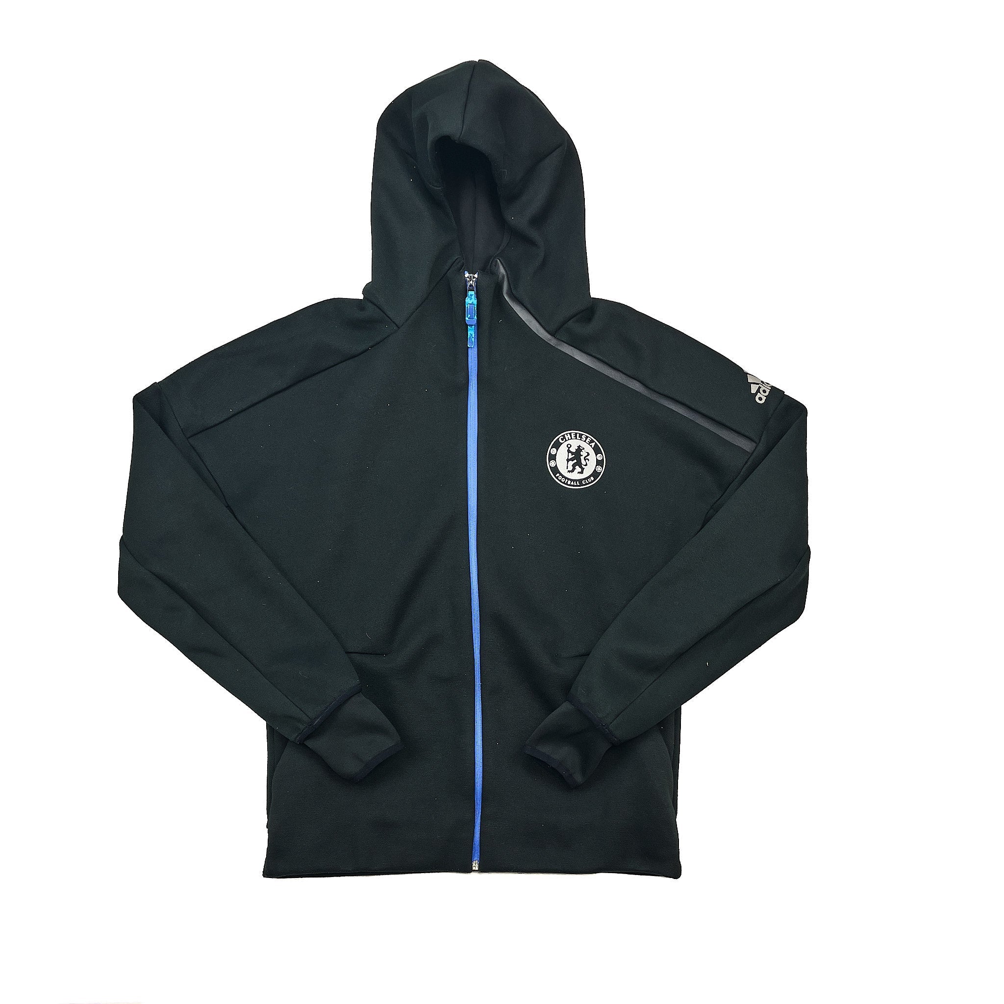 Buy 2016/17 Chelsea Heavyweight Hooded Jacket (M) Adidas ~ Free worldwide shipping available ~ Authentic Vintage Football Shirts from Cult Kits