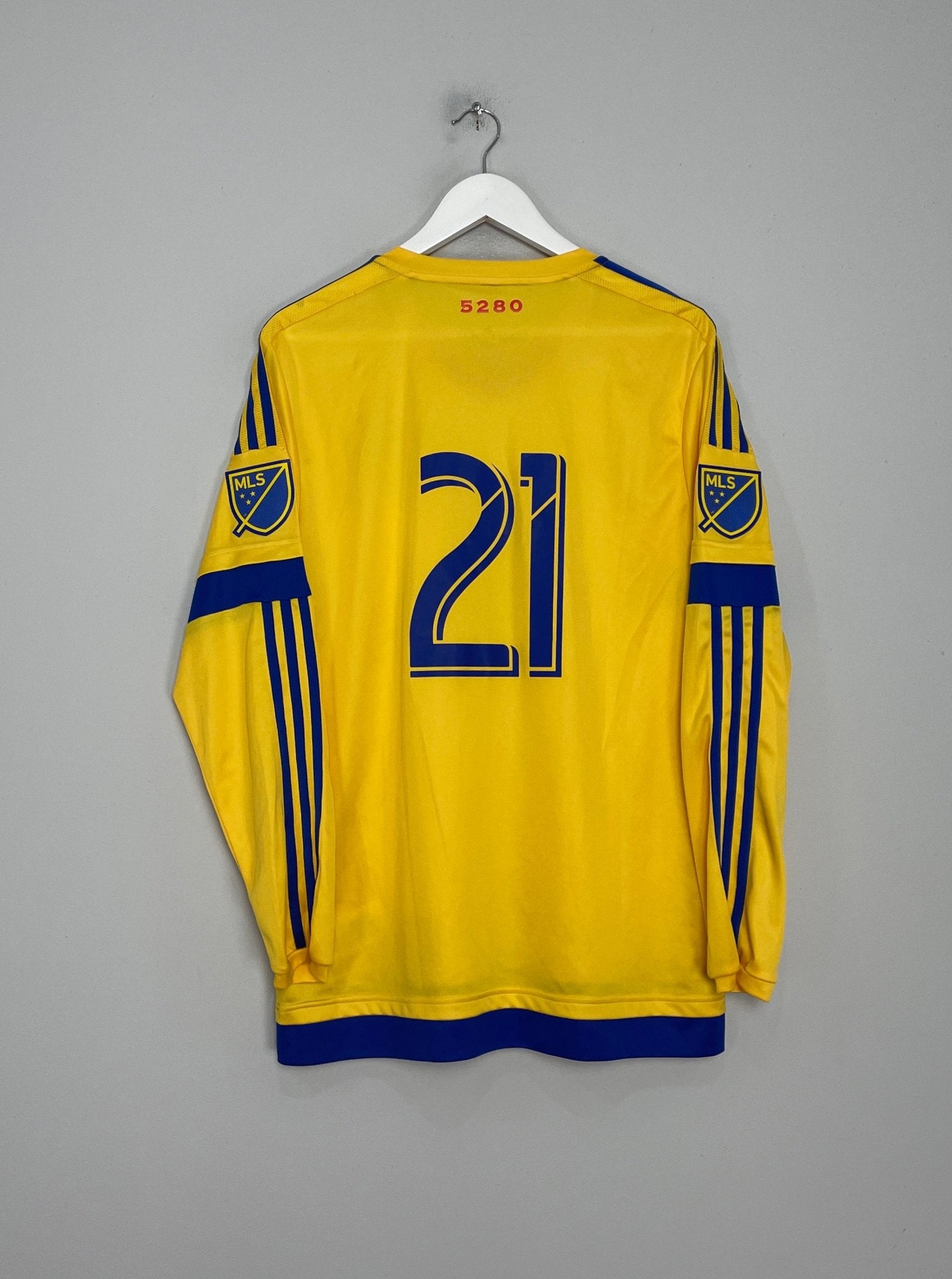 Shop 2016/17 COLORADO RAPIDS #21 L/S AWAY SHIRT (XL) ADIDAS, classic football shirts, vintage football shirts & retro soccer jerseys at Cult Kits