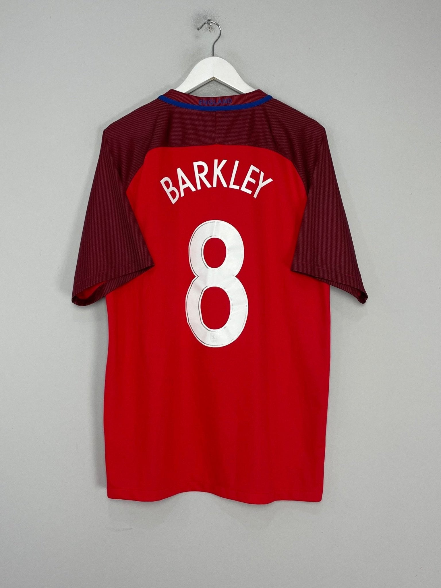 Shop 2016/17 ENGLAND BARKLEY #8 AWAY SHIRT (XL) NIKE, classic football shirts, vintage football shirts & retro soccer jerseys at Cult Kits