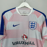 Shop 2016/17 ENGLAND PRE MATCH SHIRT (L) NIKE, classic football shirts, vintage football shirts & retro soccer jerseys at Cult Kits