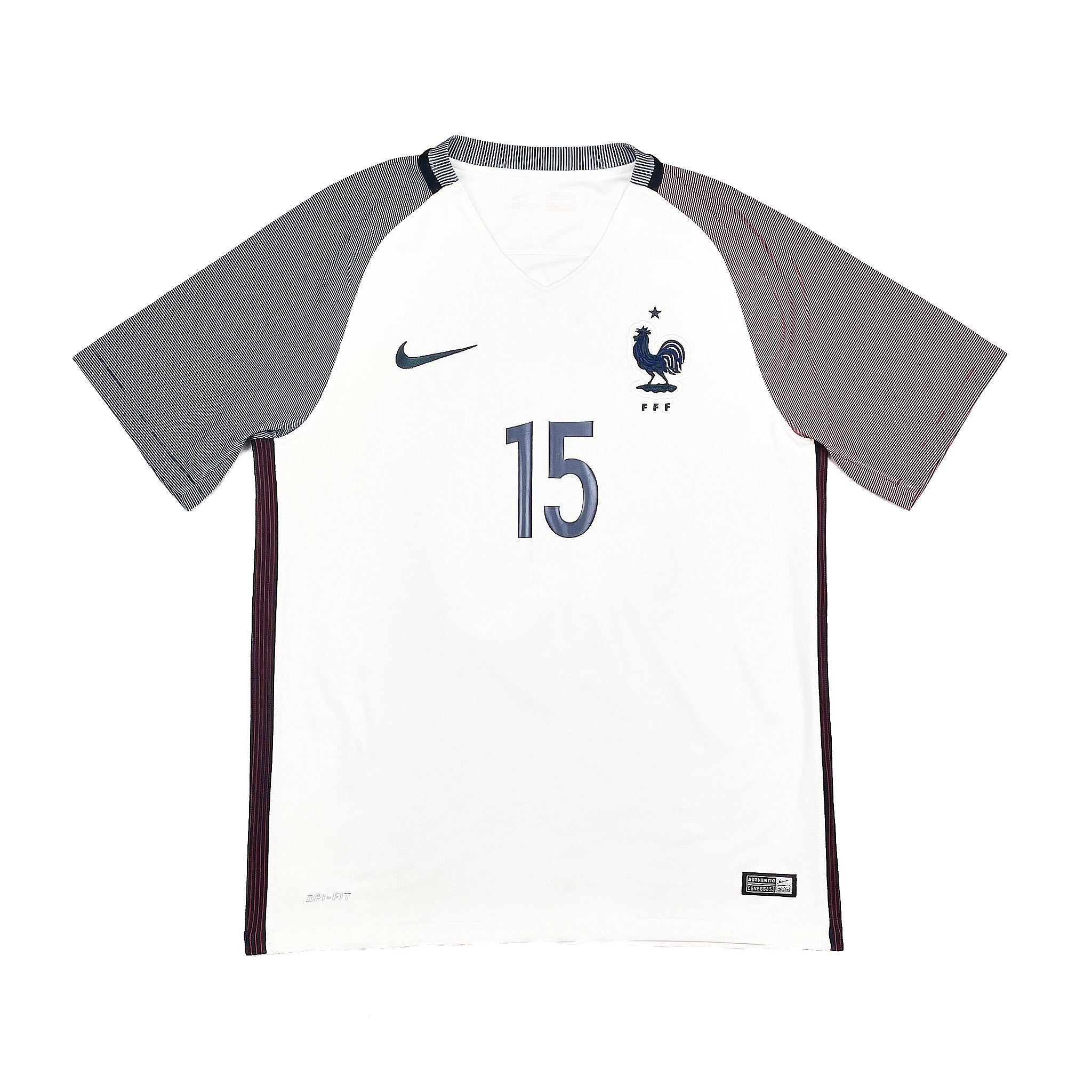 Buy 2016/17 FRANCE POGBA 15 AWAY SHIRT (M) NIKE ~ Free worldwide shipping available ~ Authentic Vintage Football Shirts from Cult Kits