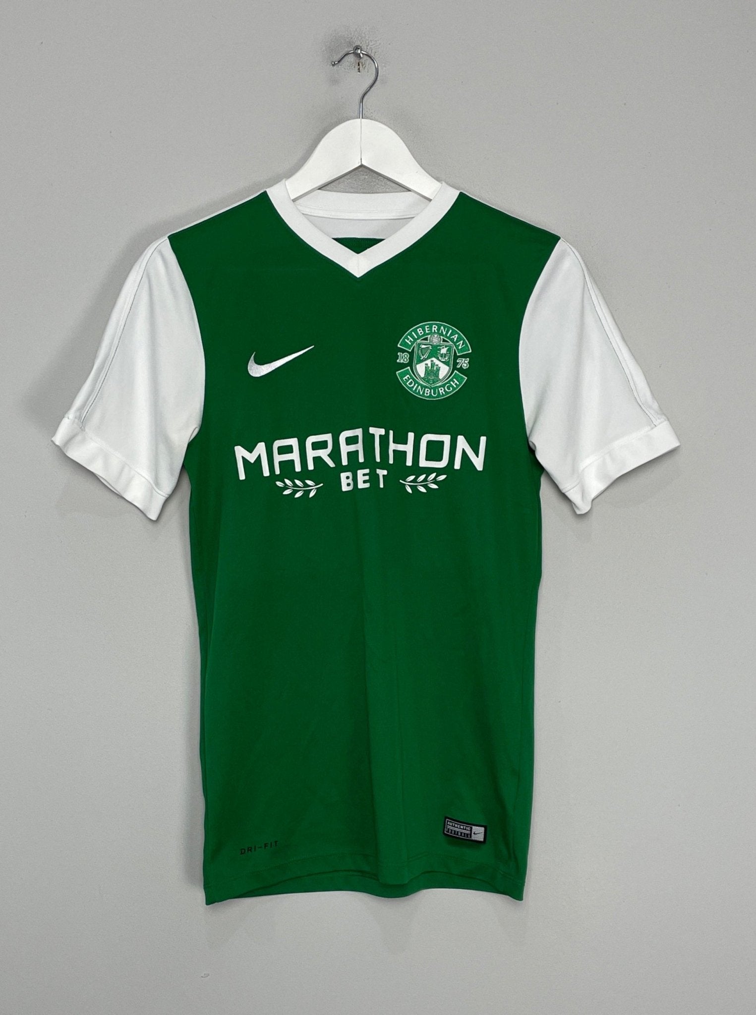 Shop 2016/17 HIBERNIAN HOME SHIRT (S) NIKE, classic football shirts, vintage football shirts & retro soccer jerseys at Cult Kits