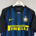 Shop 2016//17 INTER MILAN HOME SHIRT (L) NIKE, classic football shirts, vintage football shirts & retro soccer jerseys at Cult Kits