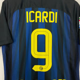 Shop 2016/17 INTER MILAN ICARDI #9 HOME SHIRT (M) NIKE, classic football shirts, vintage football shirts & retro soccer jerseys at Cult Kits