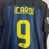 Shop 2016/17 INTER MILAN ICARDI #9 *PLAYER ISSUE* HOME SHIRT (XL) NIKE, classic football shirts, vintage football shirts & retro soccer jerseys at Cult Kits