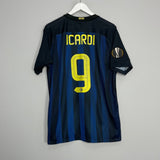 Shop 2016/17 INTER MILAN ICARDI #9 *PLAYER ISSUE* HOME SHIRT (XL) NIKE, classic football shirts, vintage football shirts & retro soccer jerseys at Cult Kits
